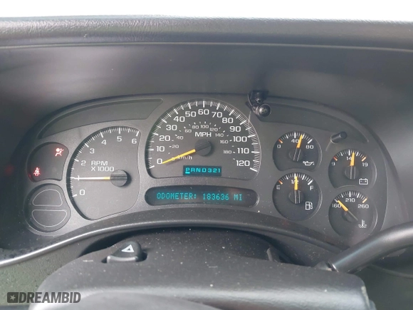 2003 Chevrolet Silverado 1500 with VIN 1GCEC14X63Z304699, listed as a IAAI auction lot 41831871 with 183,636 mi miles. Bid and sale history available at carsss.com. Image 7.