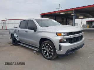 2020 Chevrolet Silverado 1500 Custom with VIN 3GCPWBEH8LG260041, listed as a IAAI auction lot 41571553 with 59,049 mi miles. Bid and sale history available at carsss.com. Image 1.