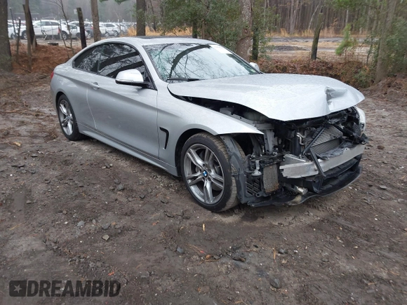 2015 BMW 4 Series 435i with VIN WBA3R1C56FK194866, listed as a IAAI auction lot 41858787 with 77,948 mi miles and . Bid and sale history available at carsss.com. Image 1.