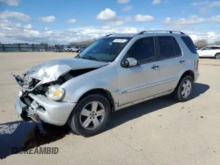 2005 Mercedes-Benz M-Class 3.7L with VIN 4JGAB57E75A518651, listed as a Copart auction lot 51687365 with 113,698 mi miles and Clean Title. Bid and sale history available at carsss.com. Image 1.