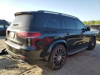 2022 Mercedes-Benz GLS 450 with VIN 4JGFF5KE2NA638388, listed as a Copart auction lot 48832604 with 34,299 mi miles and Salvage Title. Bid and sale history available at DreamBid. Image 3.