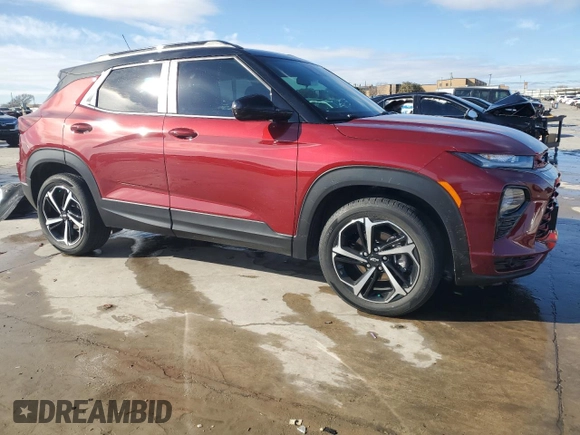 2023 Chevrolet TrailBlazer RS with VIN KL79MTSL3PB088946, listed as a Copart auction lot 42340235 with 17,956 mi miles and Clean Title. Bid and sale history available at DreamBid. Image 4.