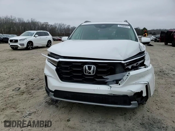 2025 Honda Pilot Elite with VIN 5FNYG1H82SB058680, listed as a Copart auction lot 42996425 with 9,890 mi miles and Salvage Title. Bid and sale history available at DreamBid. Image 12.