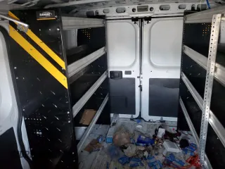 2023 Ram ProMaster Cargo with VIN 3C6LRVNG5PE500427, listed as a Copart auction lot 69669214 with Not Provided miles and Salvage Title. Bid and sale history available at DreamBid. Image 10.