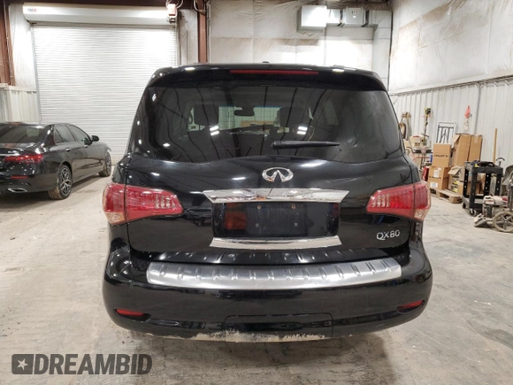 2016 Infiniti QX80 with VIN JN8AZ2NC2G9401262, listed as a Copart auction lot 58431295 with 199,030 mi miles and Non repairable. Bid and sale history available at DreamBid. Image 6.