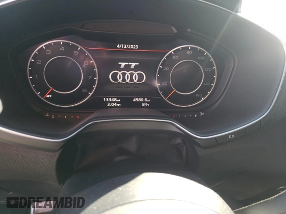 2017 Audi TT with VIN TRUC5AFV7H1004632, listed as a Copart auction lot 48403073 with 13,348 mi miles and . Bid and sale history available at DreamBid. Image 9.