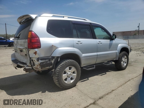2006 Lexus GX with VIN JTJBT20X760104404, listed as a Copart auction lot 53731715 with 156,604 mi miles and Salvage Title. Bid and sale history available at carsss.com. Image 3.