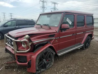 2014 Mercedes-Benz G-Class G 63 AMG with VIN WDCYC7DF4EX220882, listed as a Copart auction lot 60529044 with 91,510 mi miles and Salvage Title. Bid and sale history available at carsss.com. Image 1.