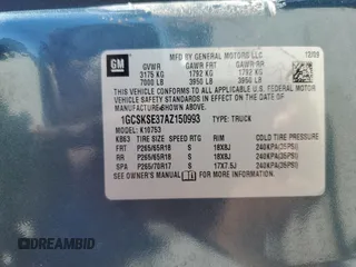 2010 Chevrolet Silverado 1500 LT with VIN 1GCSKSE37AZ150993, listed as a Copart auction lot 50356515 with 110,584 mi miles and Salvage Title. Bid and sale history available at DreamBid. Image 12.