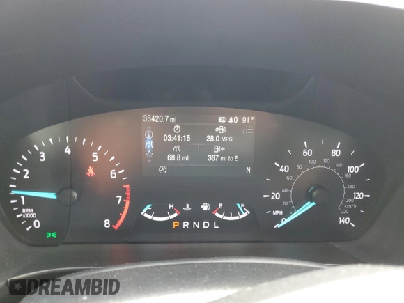 2020 Ford Escape SE с VIN 1FMCU9G66LUA04188, выставлен на аукционе Copart как лот 64017435 с пробегом 35 420 миль миль и Списание • Salvage title. История ставок и продаж доступна на DreamBid. Изображение 9.