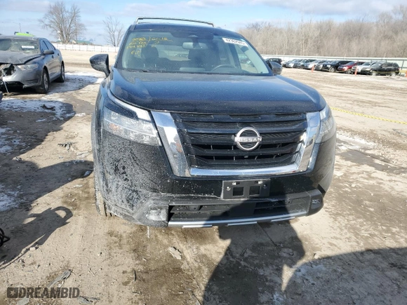 2022 Nissan Pathfinder Platinum with VIN 5N1DR3DK3NC204748, listed as a Copart auction lot 42362945 with 38,637 mi miles and Salvage Title. Bid and sale history available at carsss.com. Image 5.