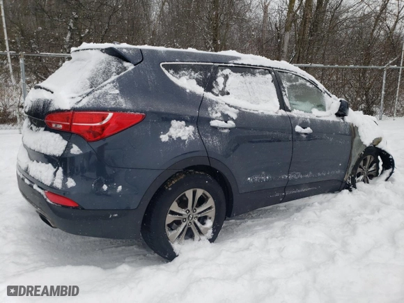 2013 Hyundai Santa Fe Sport with VIN 5XYZTDLB2DG050577, listed as a Copart auction lot 86502924 with 0 mi miles and Salvage Title. Bid and sale history available at carsss.com. Image 3.