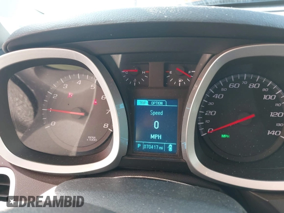2014 Chevrolet Equinox LTZ with VIN 1GNFLHEK9EZ124045, listed as a IAAI auction lot 41831645 with 70,417 mi miles and . Bid and sale history available at carsss.com. Image 7.