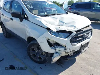2020 Ford EcoSport S with VIN MAJ6S3FL6LC337367, listed as a IAAI auction lot 41892241 with 160,862 mi miles and . Bid and sale history available at DreamBid. Image 6.