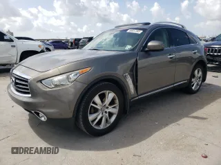 2016 Infiniti QX70 z VIN JN8CS1MU5GM671715, wystawiony jako Copart lot #60037385 z przebiegiem Nie podano mil oraz Szkoda całkowita • Salvage title. Historia ofert i sprzedaży dostępna na DreamBid. Obrazek 1.