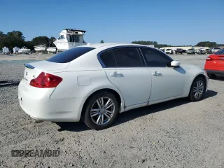 2012 Infiniti G25 Journey with VIN JN1DV6AP2CM701169, listed as a Copart auction lot 52416485 with 147,748 mi miles and Salvage Title. Bid and sale history available at DreamBid. Image 3.