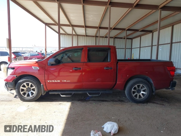 2018 Nissan Titan SV with VIN 1N6AA1EK1JN528262, listed as a IAAI auction lot 41665065 with 96,491 mi miles. Bid and sale history available at carsss.com. Image 14.