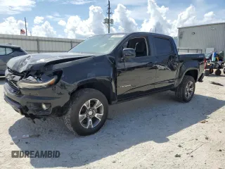 2017 Chevrolet Colorado 4WD Z71 with VIN 1GCGTDEN0H1297990, listed as a Copart auction lot 60800055 with 87,321 mi miles and Salvage title. Bid and sale history available at DreamBid. Image 1.