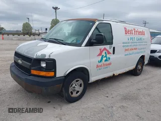 2006 Chevrolet Express Cargo Van with VIN 1GCFG15X661200384, listed as a IAAI auction lot 39232859 with 131,530 mi miles. Bid and sale history available at carsss.com. Image 2.