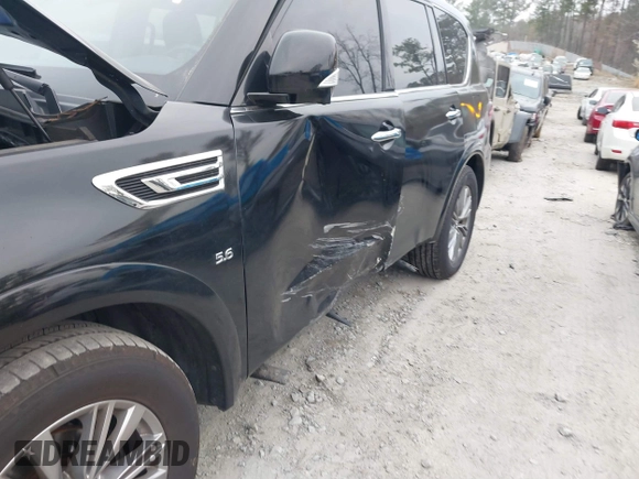 2020 Infiniti QX80 Luxe z VIN JN8AZ2NF7L9704896, wystawiony jako IAAI lot #41786314 z przebiegiem 75 305 mil mil oraz . Historia ofert i sprzedaży dostępna na DreamBid. Obrazek 6.