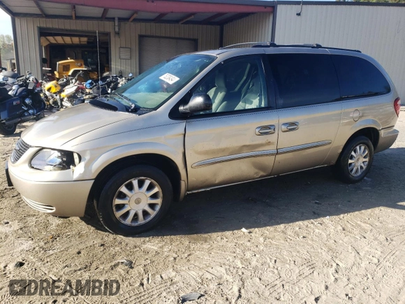 2003 Chrysler Town & Country EX with VIN 2C4GP74LX3R226547, listed as a Copart auction lot 76238494 with 146,353 mi miles and Salvage Title. Bid and sale history available at carsss.com. Image 1.
