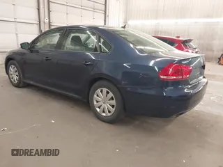 2013 Volkswagen Passat S w/Appearance with VIN 1VWAH7A36DC032693, listed as a IAAI auction lot 41716587 with 82,950 mi miles. Bid and sale history available at carsss.com. Image 3.