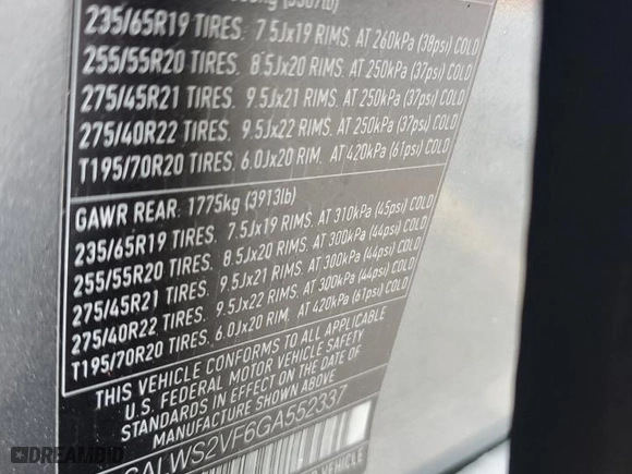 2016 Land Rover Range Rover Sport V6 HSE with VIN SALWS2VF6GA552337, listed as a Copart auction lot 68249014 with NaN miles and Salvage Title. Bid and sale history available at carsss.com. Image 16.