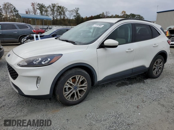 2021 Ford Escape SEL with VIN 1FMCU9H9XMUA23479, listed as a Copart auction lot 77737584 with 54,705 mi miles and Salvage Title. Bid and sale history available at DreamBid. Image 1.