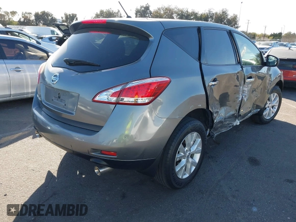 2014 Nissan Murano SV with VIN JN8AZ1MU2EW409168, listed as a IAAI auction lot 41402957 with 137,894 mi miles and . Bid and sale history available at DreamBid. Image 4.