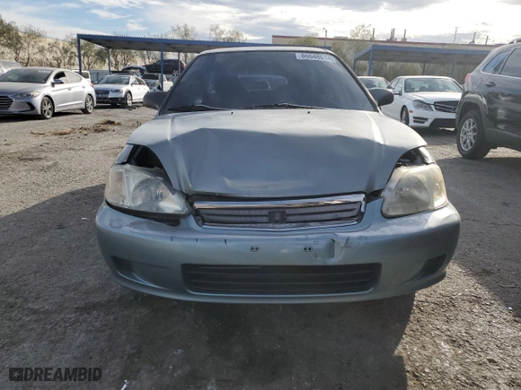 2000 Honda Civic VP with VIN 2HGEJ6617YH545899, listed as a Copart auction lot 86648614 with 212,551 mi miles and Salvage Title. Bid and sale history available at carsss.com. Image 5.