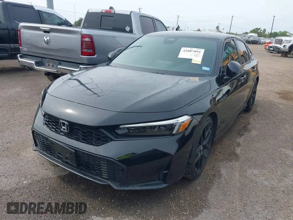 2025 Honda Civic Sport with VIN 2HGFE2F50SH507426, listed as a IAAI auction lot 42087091 with 9,660 mi miles and . Bid and sale history available at DreamBid. Image 6.