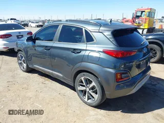 2019 Hyundai Kona Limited with VIN KM8K33A57KU223932, listed as a IAAI auction lot 41869416 with 102,424 mi miles. Bid and sale history available at carsss.com. Image 3.