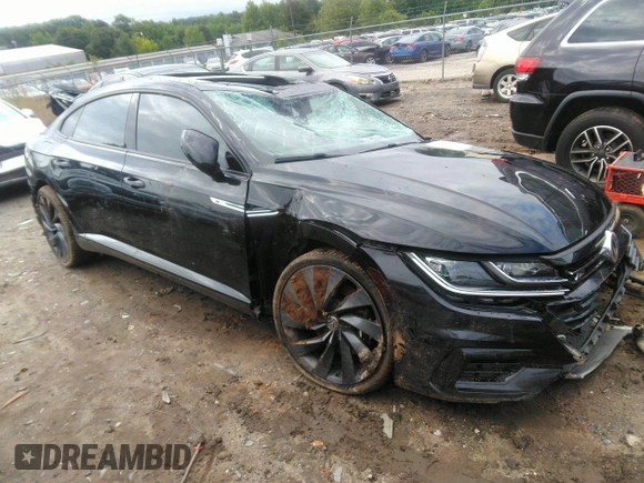 2019 Volkswagen Arteon SEL R-Line z VIN WVWSR7AN5KE006772, wystawiony jako IAAI lot #42353502 z przebiegiem Nie podano mil oraz . Historia ofert i sprzedaży dostępna na DreamBid. Obrazek 1.