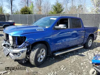 2019 Ram 1500 Big Horn/Lone Star with VIN 1C6SRFFT1KN849828, listed as a Copart auction lot 51136285 with 88,077 mi miles and Salvage Title. Bid and sale history available at carsss.com. Image 1.