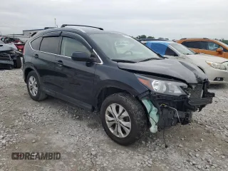 2012 Honda CR-V EX-L with VIN JHLRM4H73CC004506, listed as a Copart auction lot 58262325 with 182,451 mi miles and Salvage title. Bid and sale history available at DreamBid. Image 4.