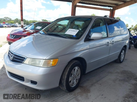 2003 Honda Odyssey EX-L z VIN 5FNRL18933B087714, wystawiony jako IAAI lot #42510813 z przebiegiem 145 360 mil mil oraz . Historia ofert i sprzedaży dostępna na DreamBid. Obrazek 2.