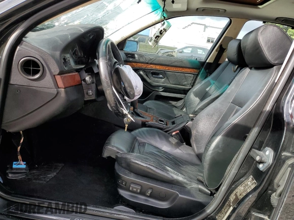 2003 BMW 5 Series 530iA with VIN WBADT63493CK29223, listed as a Copart auction lot 81287224 with 170,888 mi miles and Salvage Title. Bid and sale history available at carsss.com. Image 7.