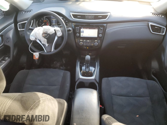 2016 Nissan Rogue SV with VIN 5N1AT2MT0GC918721, listed as a Copart auction lot 45883405 with 42,368 mi miles and Salvage Title. Bid and sale history available at DreamBid. Image 8.