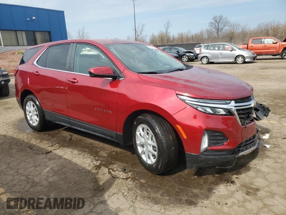 2024 Chevrolet Equinox LT with VIN 3GNAXKEG8RL309787, listed as a Copart auction lot 53551435 with 2,125 mi miles and Salvage title. Bid and sale history available at DreamBid. Image 4.