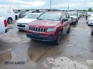2017 Jeep Compass Sport SE with VIN 1C4NJDBBXHD104167, listed as a IAAI auction lot 42455982 with 171,872 mi miles and . Bid and sale history available at DreamBid. Image 2.
