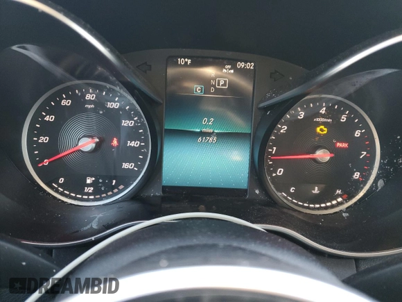 2020 Mercedes-Benz C 300 with VIN 55SWF8EBXLU327611, listed as a Copart auction lot 42050895 with 61,785 mi miles and Salvage Title. Bid and sale history available at DreamBid. Image 9.