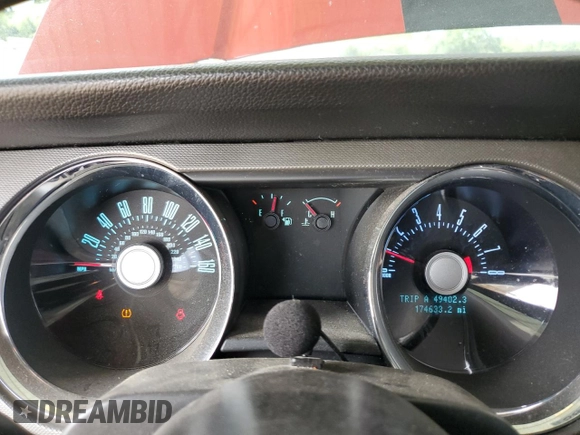 2012 Ford Mustang Premium with VIN 1ZVBP8AM3C5236179, listed as a Copart auction lot 58481155 with 174,633 mi miles and Salvage title. Bid and sale history available at DreamBid. Image 9.