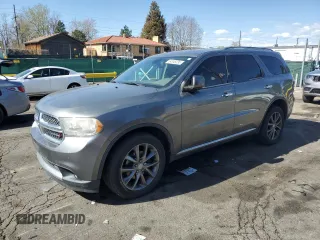 2013 Dodge Durango Crew with VIN 1C4RDJDG7DC554102, listed as a Copart auction lot 54045335 with 228,176 mi miles and Salvage Title. Bid and sale history available at carsss.com. Image 1.