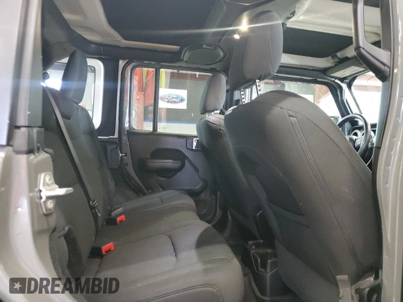 2021 Jeep Wrangler Unlimited Willys with VIN 1C4HJXDNXMW648849, listed as a Copart auction lot 55942895 with 28,240 mi miles and Salvage Title. Bid and sale history available at DreamBid. Image 10.