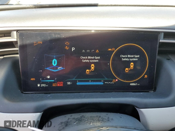 2024 Hyundai Tucson Limited with VIN 5NMJECDEXRH299555, listed as a Copart auction lot 50305005 with 48,861 mi miles and Salvage Title. Bid and sale history available at carsss.com. Image 9.