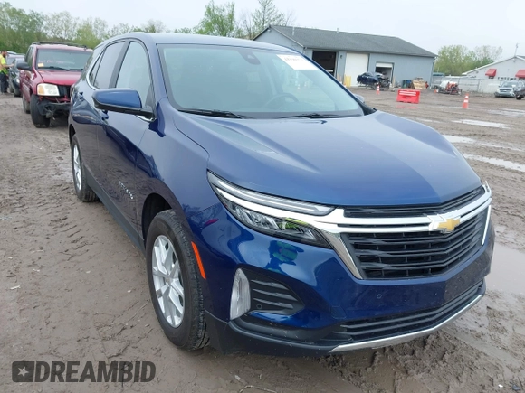 2022 Chevrolet Equinox LT z VIN 3GNAXKEV0NL299751, wystawiony jako IAAI lot #42190371 z przebiegiem 15 448 mil mil oraz . Historia ofert i sprzedaży dostępna na DreamBid. Obrazek 1.