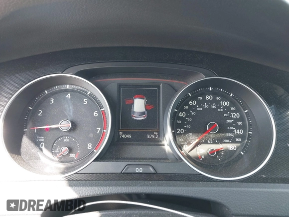 2016 Volkswagen Golf GTI SE with VIN 3VW4T7AU6GM039229, listed as a IAAI auction lot 42073161 with 74,049 mi miles. Bid and sale history available at carsss.com. Image 7.