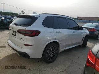 2021 BMW X5 xDrive40i with VIN 5UXCR6C00M9E75622, listed as a Copart auction lot 58568005 with Not provided miles and Salvage title. Bid and sale history available at DreamBid. Image 3.