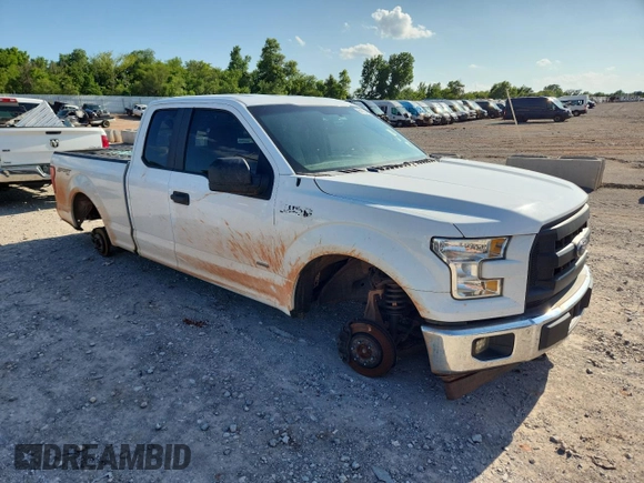 2017 Ford F-150 XL with VIN 1FTEX1EP1HKC82761, listed as a Copart auction lot 64113435 with 165,226 mi miles and Clean title. Bid and sale history available at DreamBid. Image 4.