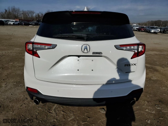 2020 Acura RDX w/Advance Pkg with VIN 5J8TC2H76LL019710, listed as a Copart auction lot 46147875 with 34,190 mi miles and Salvage Title. Bid and sale history available at carsss.com. Image 6.